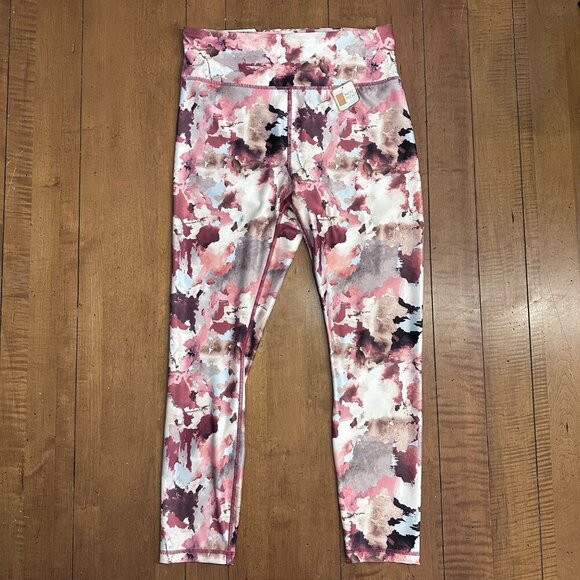 Activ8  High Waisted Tie Dye Leggings Polyester Spandex Blend Pink Size Women S - Picture 16 of 16